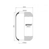 AIRTECH RZ45025936N ПНЕВМОПОДУШКА БЕЗ СТАКАНА И ВЕРХНЕЙ ПЛИТЫ   MB O404 99R (345025)